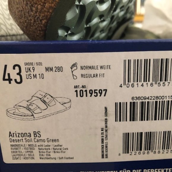 Birkenstock Arizona Soft Footbed Camo Sandal. Size: 7, 9, 10, 11, 12 - Picture 12 of 14